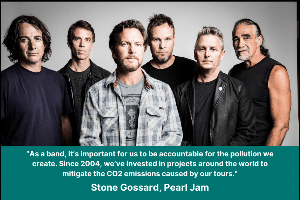 Pearl Jam Sustainability ClimeCo