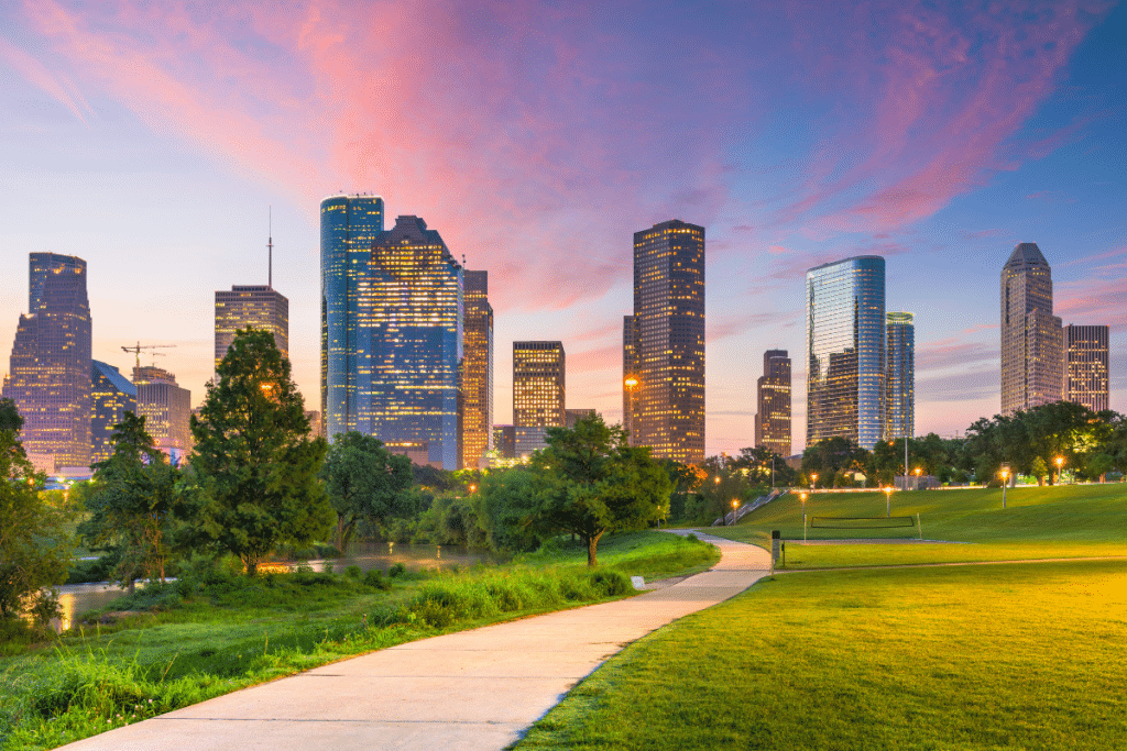 Houston Texas at night