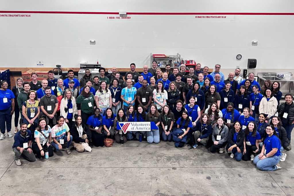 Group photo of ClimeCo's team at volunteering event
