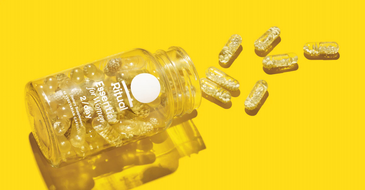 Ritual supplement pills in container